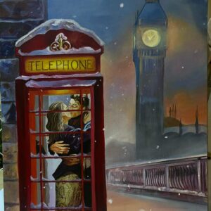 Londra'da Kış Romanı - Big Ben ve Kırmızı Telefon Kulübesi