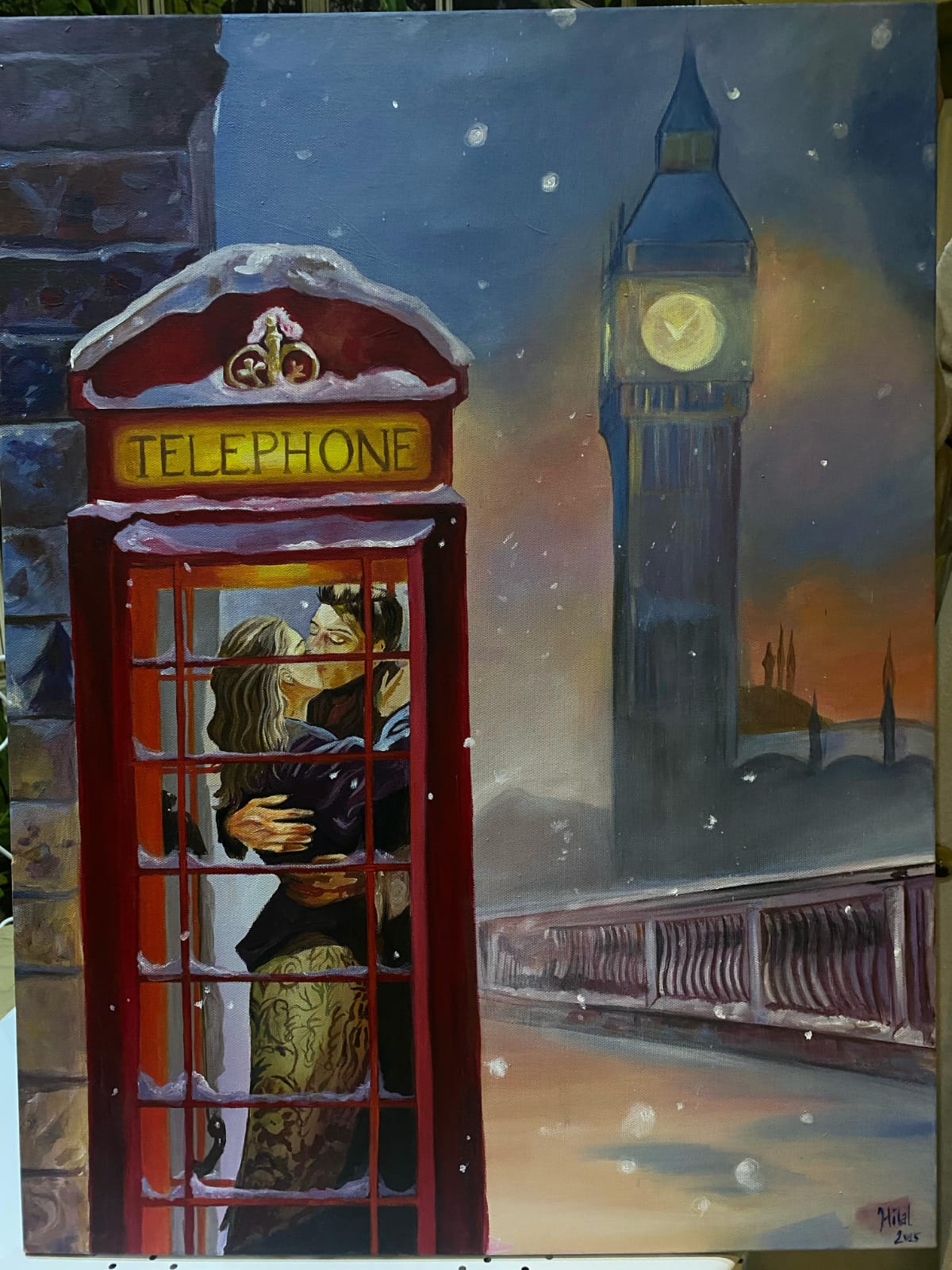 Londra'da Kış Romanı - Big Ben ve Kırmızı Telefon Kulübesi