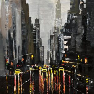 Dramatik Koyu Tonlu Kompozisyon - Yağlı Boya Tablo